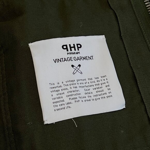 Pihakapi “Wanna Fight No More” Mixed-Media Leather & Wool Jacket - Picture 8 of 11